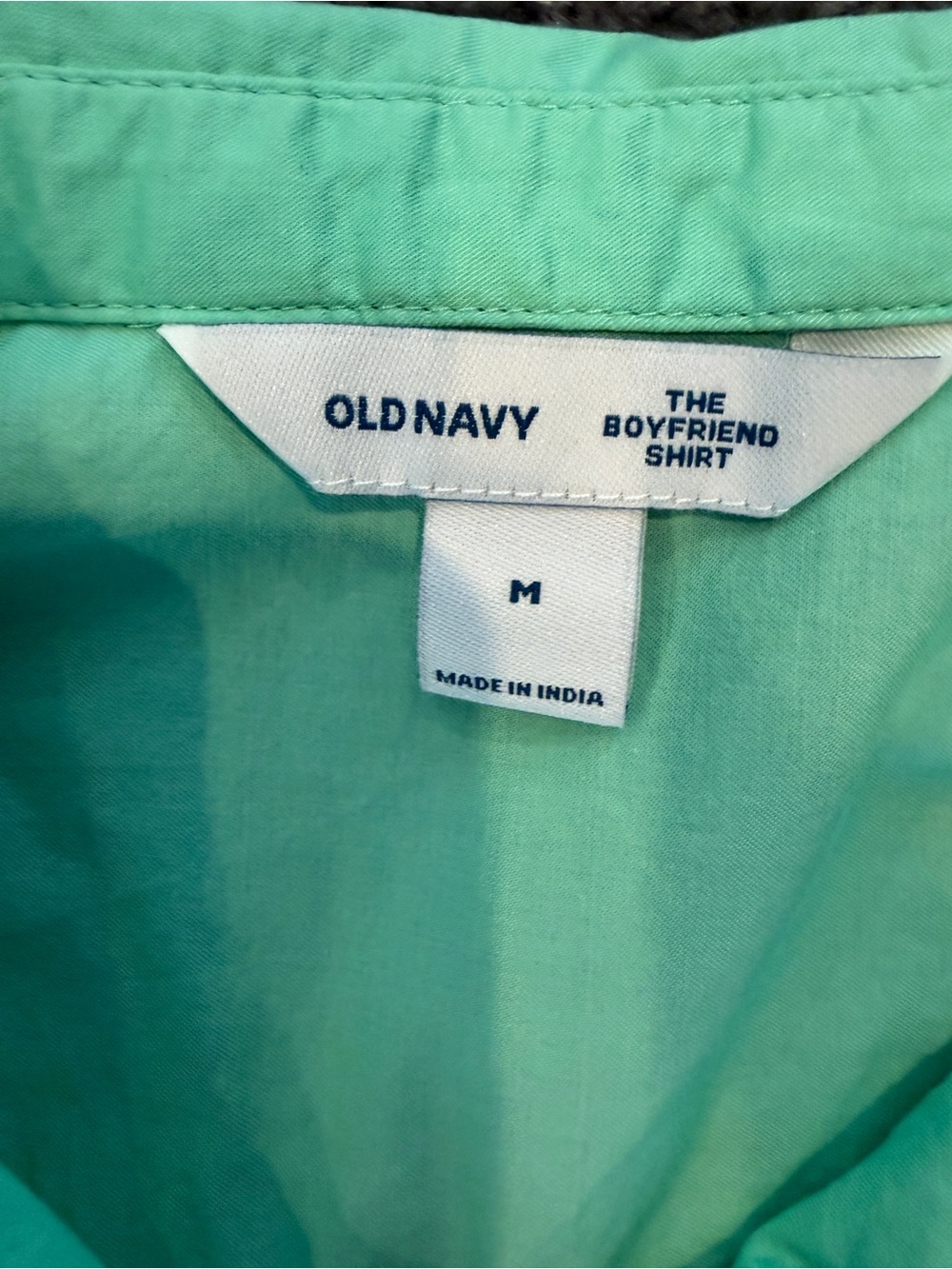 NWT Bright Mint boyfriend Button-Up Shirt - Picture 7 of 9